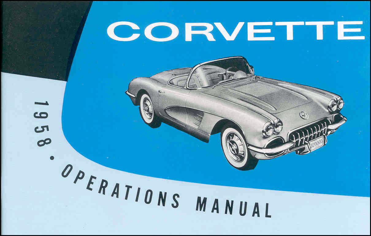 (image for) Corvette Owner's Manual 1958 - Click Image to Close